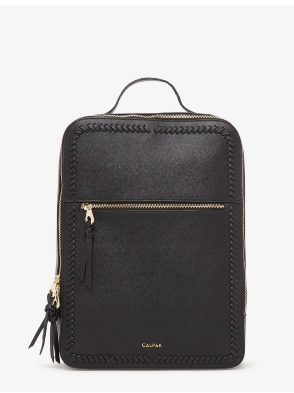 Calpak Black Backpack with Gold Hardware